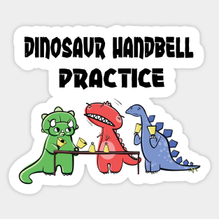 Dinosaur Handbell Practice Cute Dinos With Text Sticker